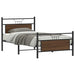 Sengeramme uten madrass brun eik 100x190 cm konstruert tre
