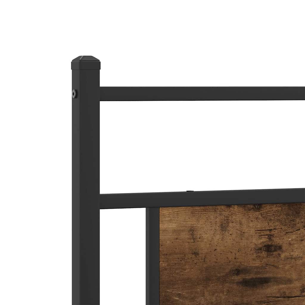 Sengeramme uten madrass røkt eik 107x203 cm konstruert tre
