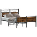 Sengeramme uten madrass røkt eik 120x200 cm konstruert tre
