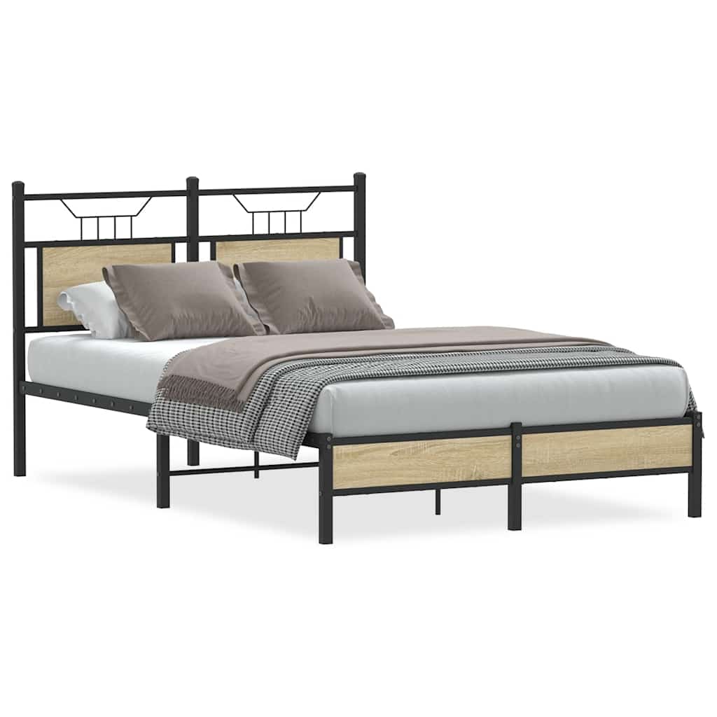 Sengeramme uten madrass sonoma eik 120x190 cm konstruert tre