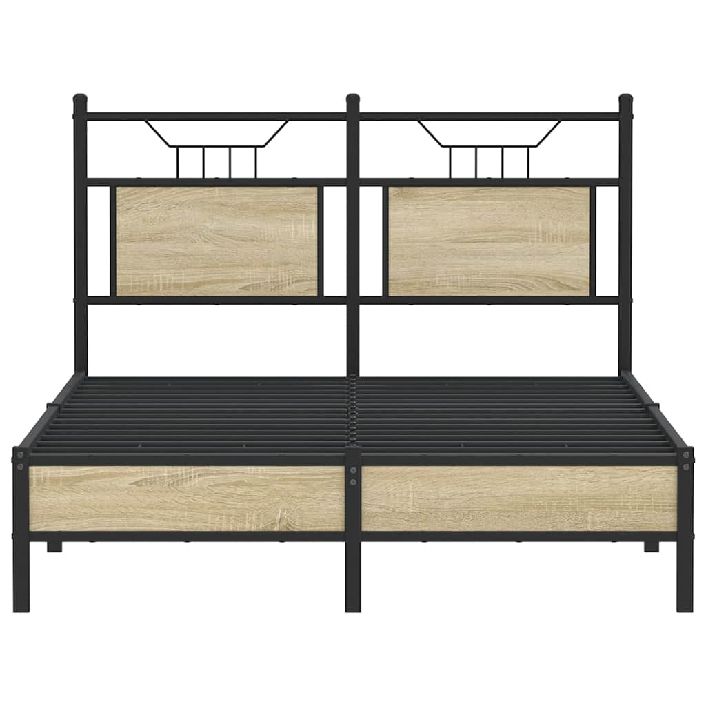 Sengeramme uten madrass sonoma eik 120x190 cm konstruert tre