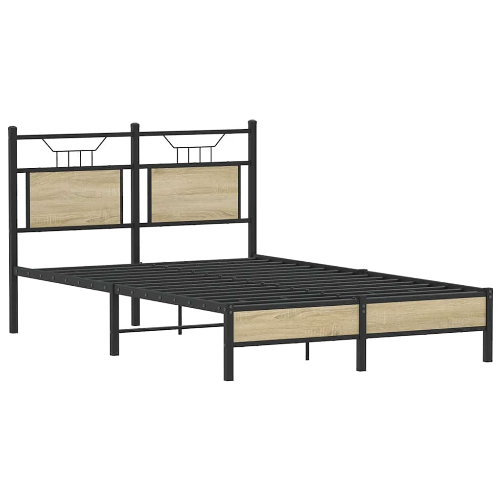 Sengeramme uten madrass sonoma eik 120x200 cm konstruert tre
