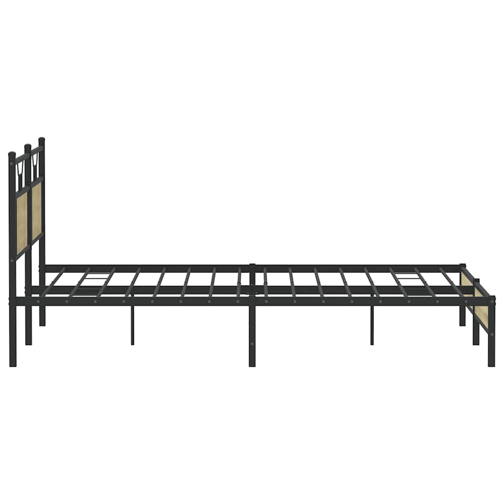 Sengeramme uten madrass sonoma eik 183x203 cm konstruert tre