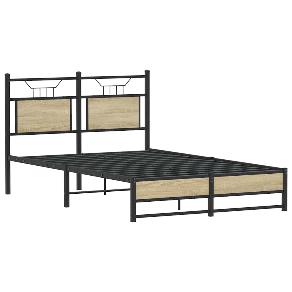 Sengeramme uten madrass sonoma eik 120x190 cm konstruert tre
