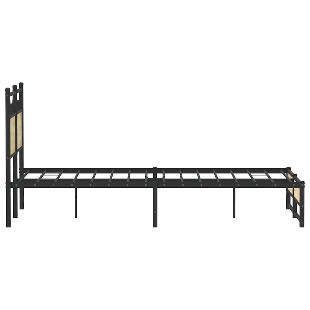 Sengeramme uten madrass sonoma eik 120x190 cm konstruert tre