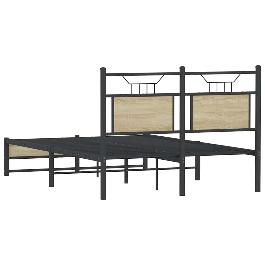 Sengeramme uten madrass sonoma eik 120x200 cm konstruert tre