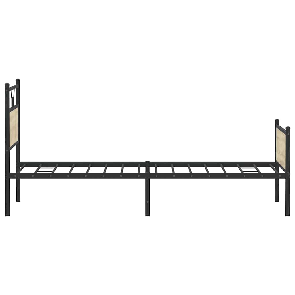 Sengeramme uten madrass sonoma eik 100x190 cm konstruert tre
