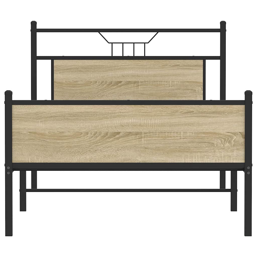 Sengeramme uten madrass sonoma eik 107x203 cm konstruert tre