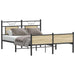 Sengeramme uten madrass sonoma eik 140x190 cm konstruert tre
