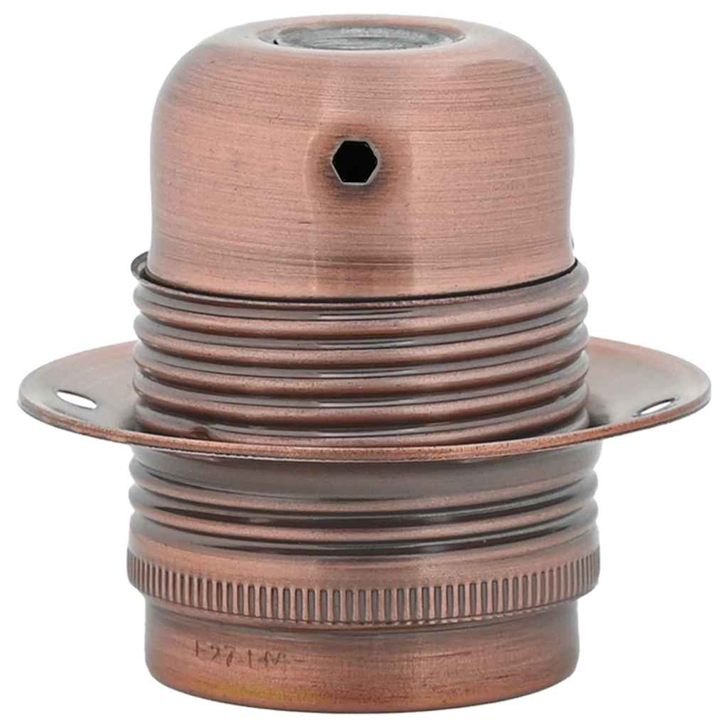 Lampeholdere 2 stk rød bronse E27