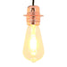 Lampeholdere 2 stk rosa gull E27