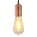 Lampeholdere 2 stk rød bronse E27