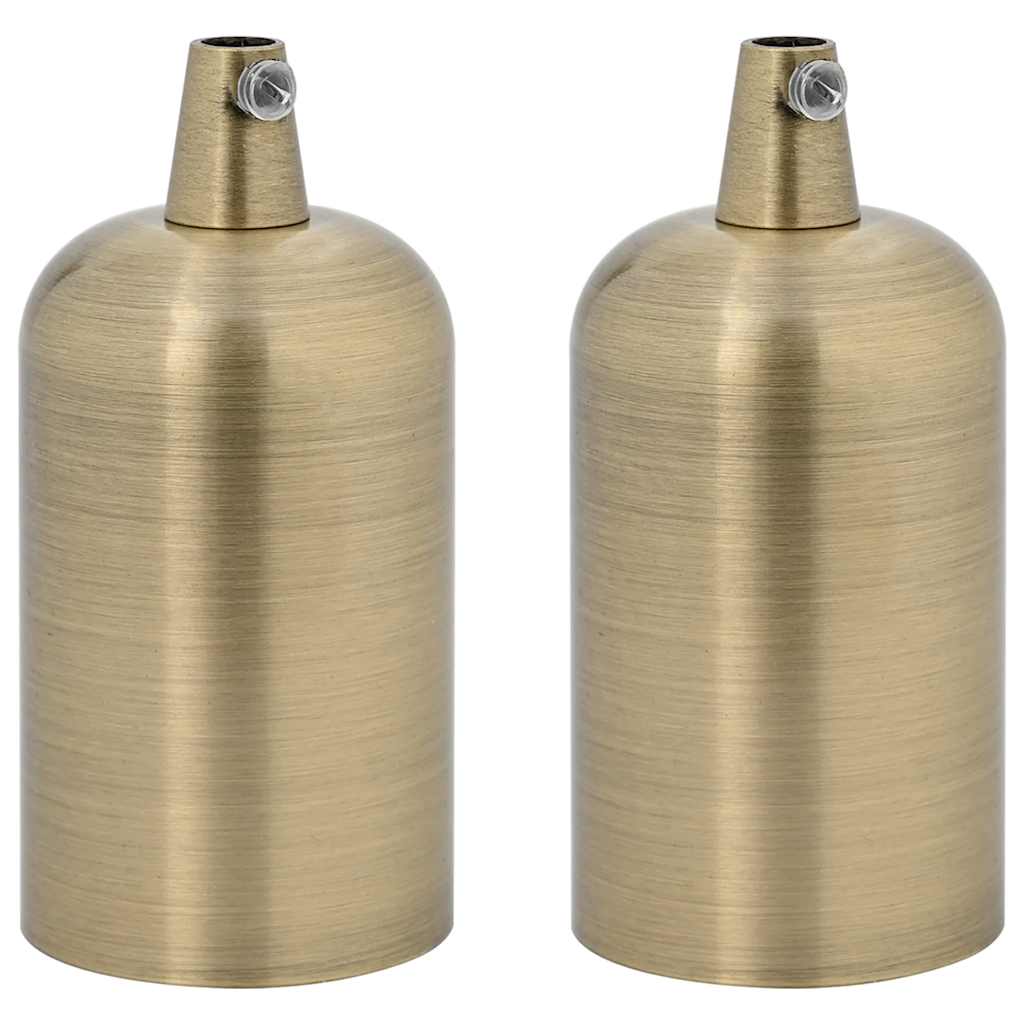 Lampeholdere 2 stk bronse E27