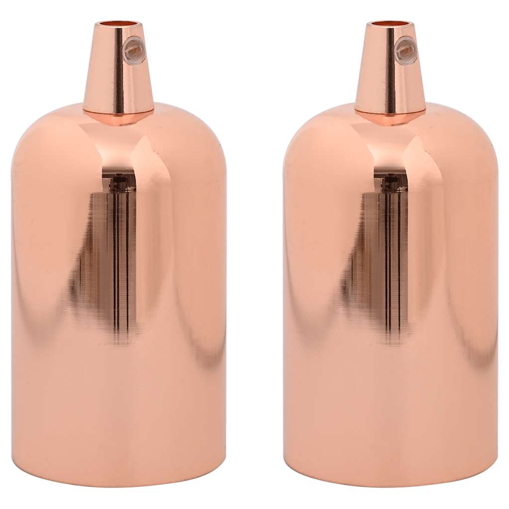 Lampeholdere 2 stk rosa gull E27