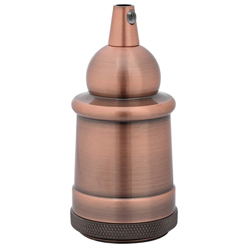 Lampeholdere 2 stk rød bronse E27