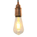 Lampeholdere 2 stk rød bronse E27