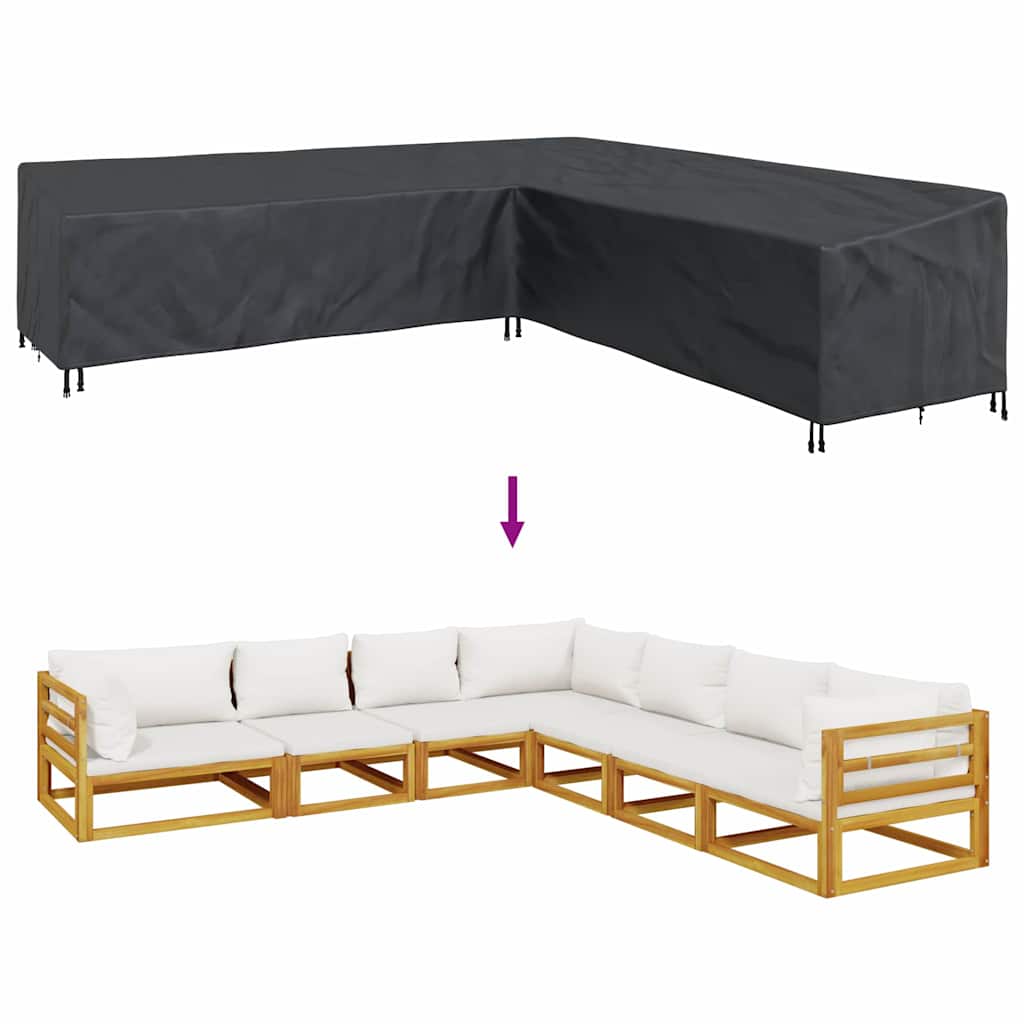 Møbelbeskyttelse Svart 300 x 300 x 80 cm 210D Oxford stoff