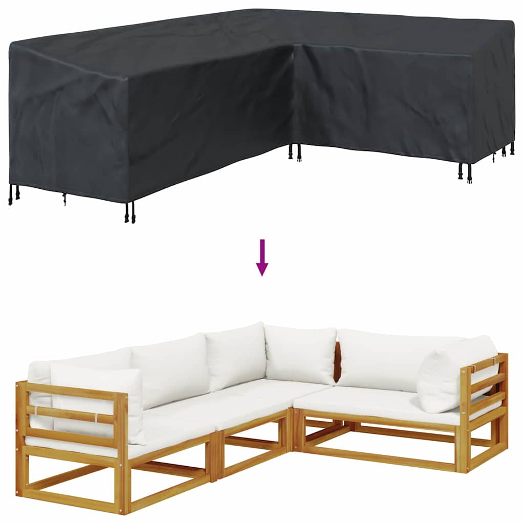 Møbelbeskyttelse Svart 260 x 210 x 80 cm 210D Oxford stoff