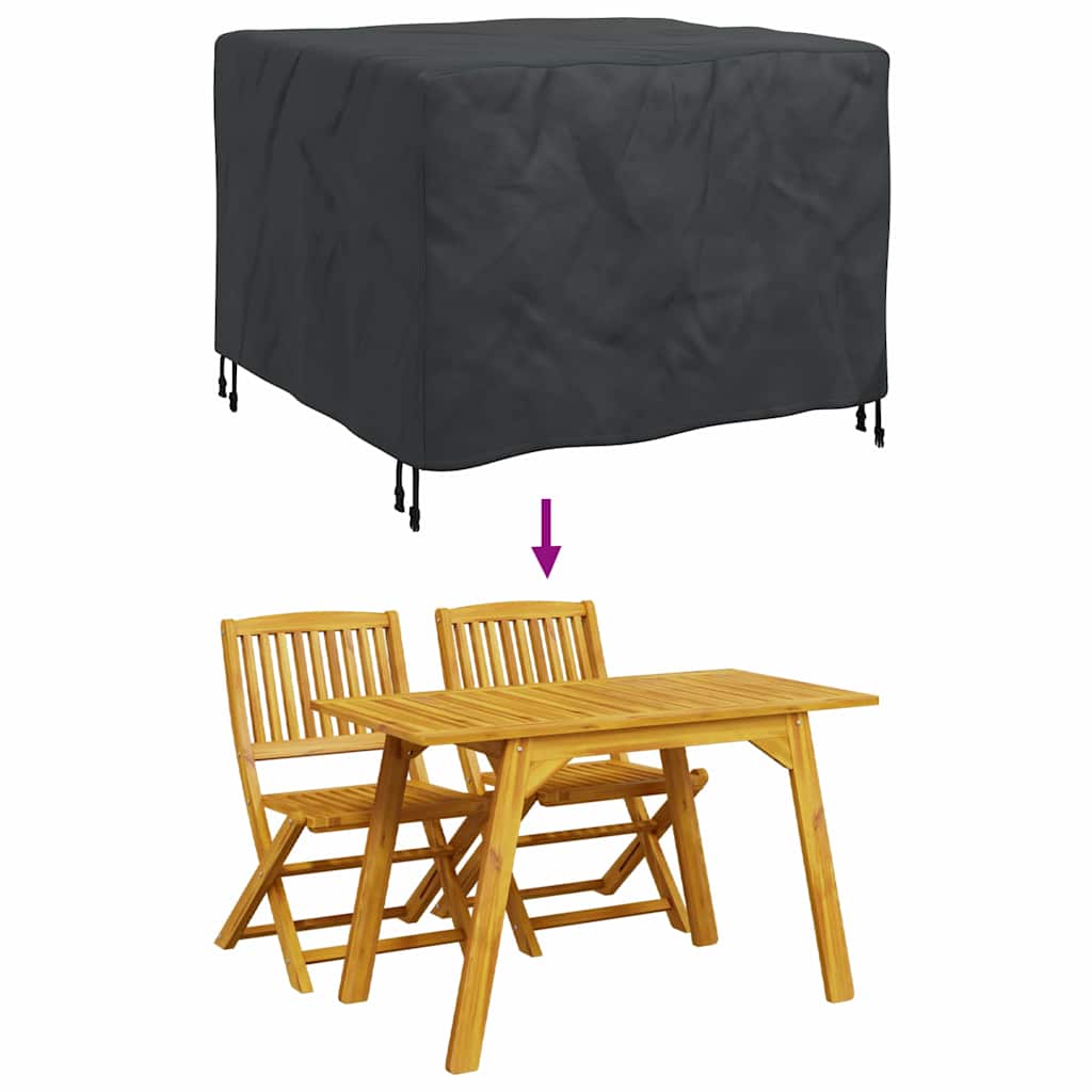 Møbelbeskyttelse Ensfarget Svart 113 x 113 x 73 cm 210D