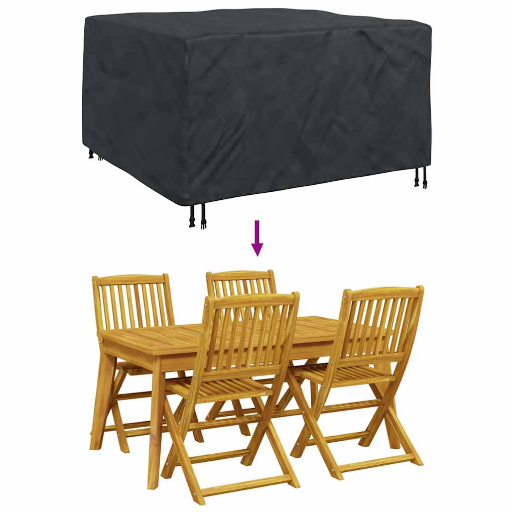 Møbelbeskyttelse Ensfarget Svart 150 x 150 x 75 cm 210D