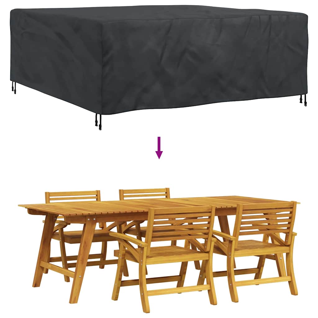 Møbelbeskyttelse Ensfarget Svart 200 x 200 x 90 cm 210D