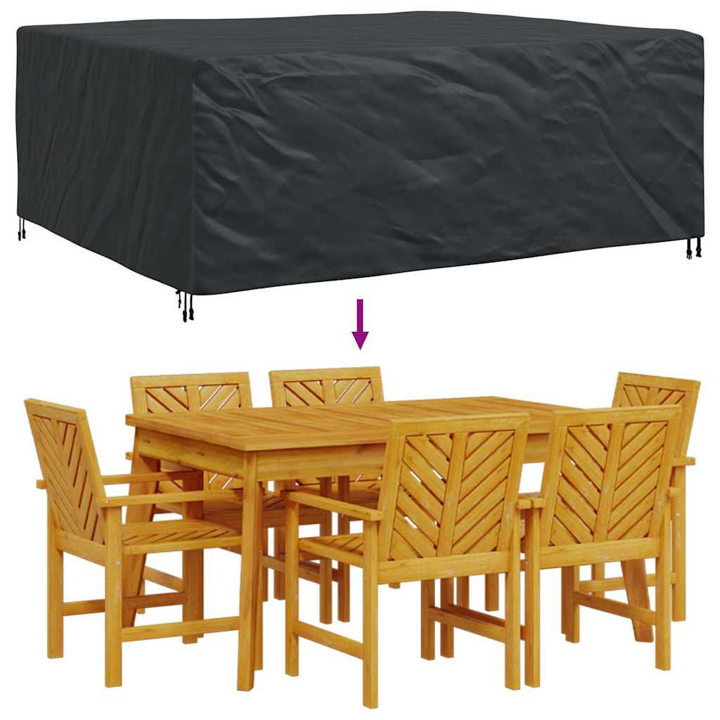 Møbelbeskyttelse Ensfarget Svart 250 x 210 x 90 cm 600D