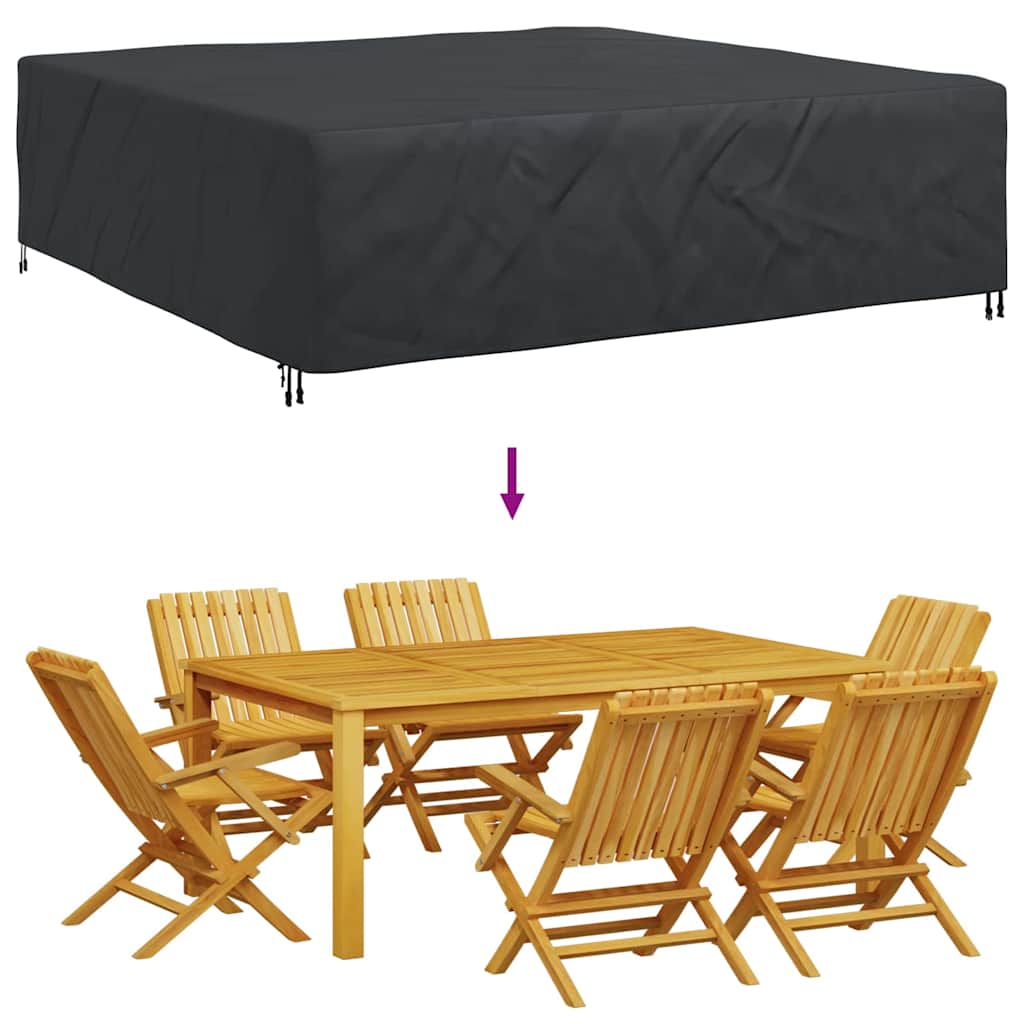 Møbelbeskyttelse Ensfarget Svart 260 x 260 x 90 cm 420D