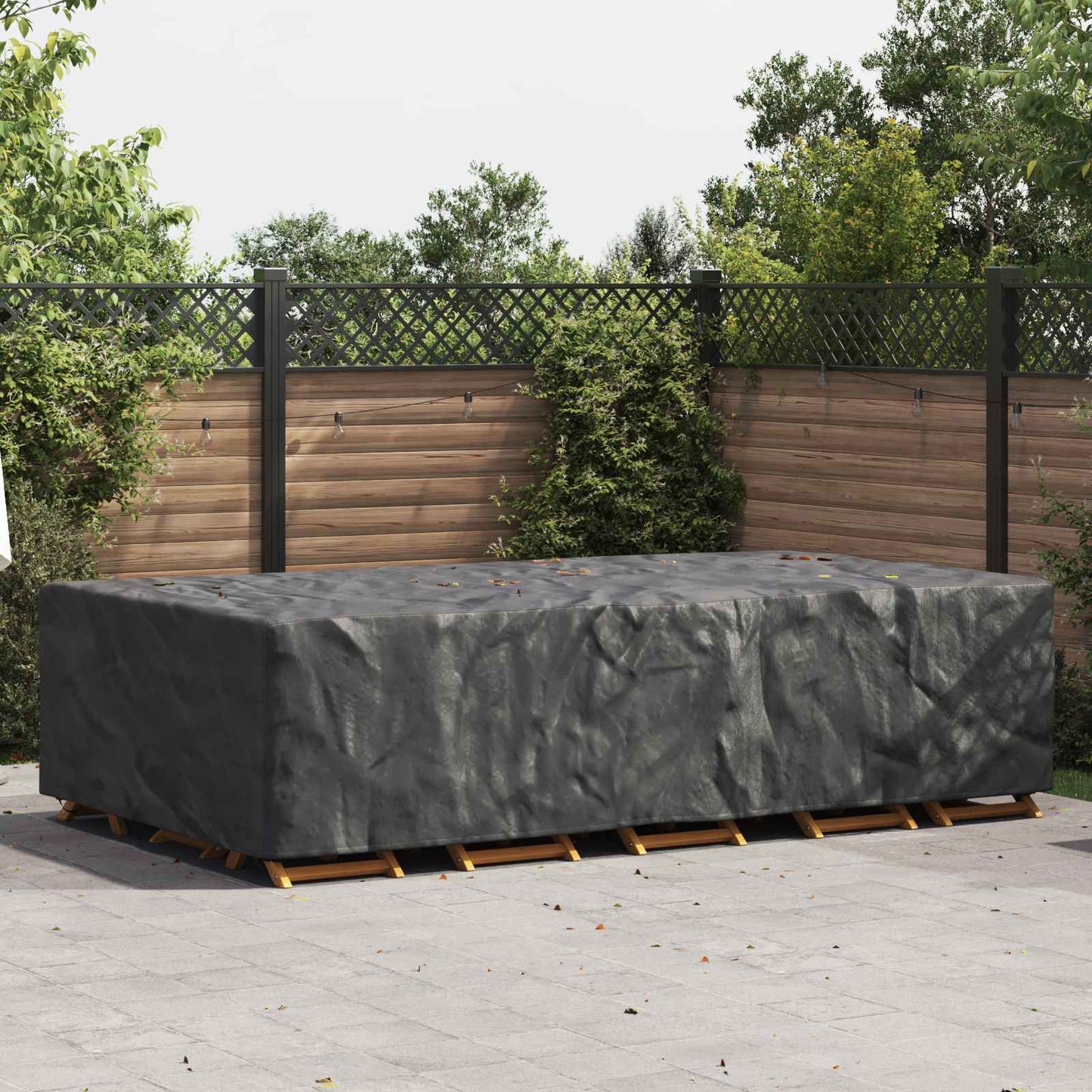 Møbelbeskyttelse Ensfarget Svart 315 x 180 x 74 cm 600D