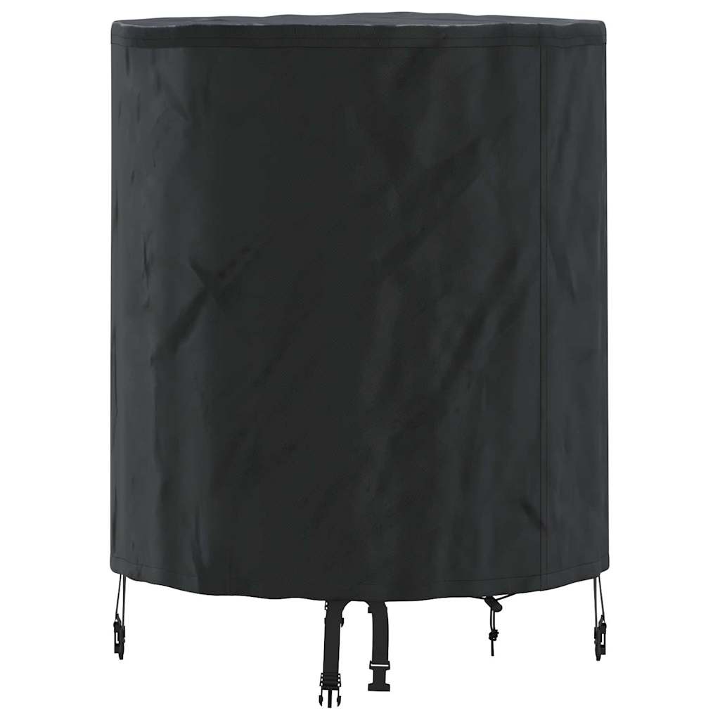 Bordduk Ensfarget Svart 62 x 62 x 70 cm stoff