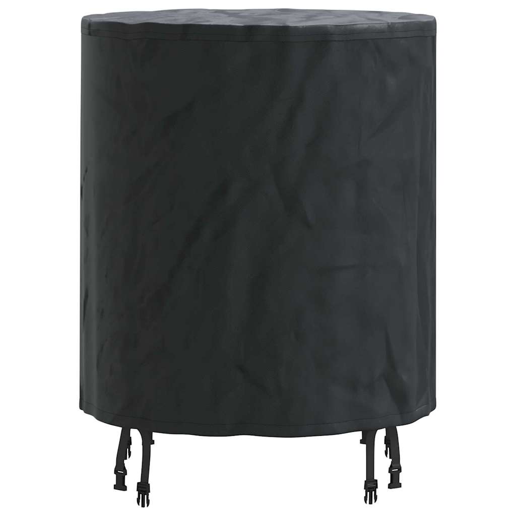 Bordduk Ensfarget Svart 62 x 62 x 70 cm stoff