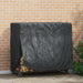 Vedstativtrekk Svart 61 x 122 x 106 cm 600D Oxford Stoff