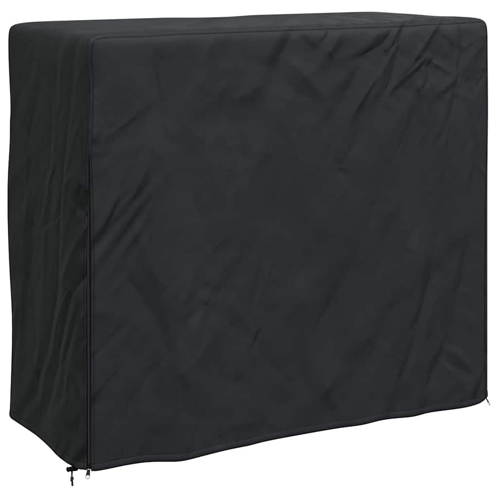 Vedstativtrekk Svart 61 x 122 x 106 cm 600D Oxford Stoff