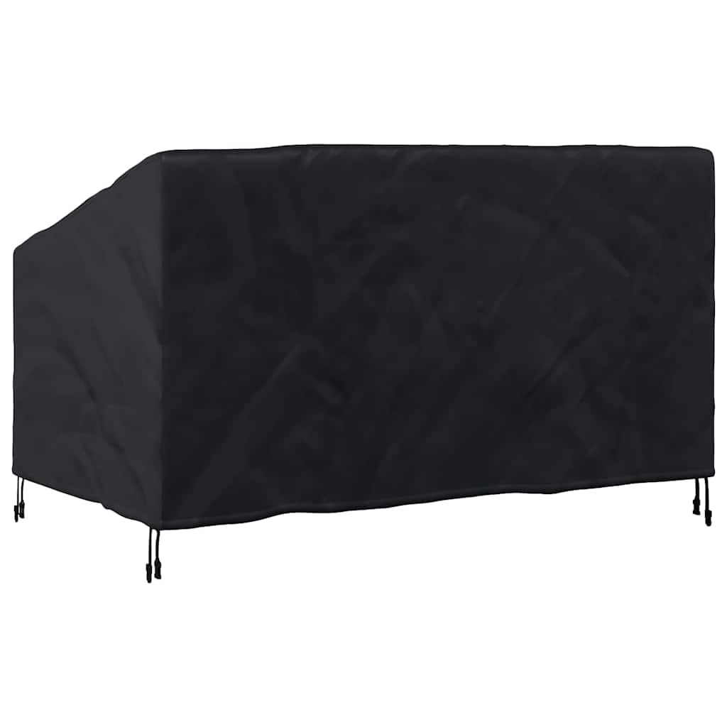 Hagebenkdeksel Svart 160 x 100 x 61 / 89 cm 210D Oxford stoff