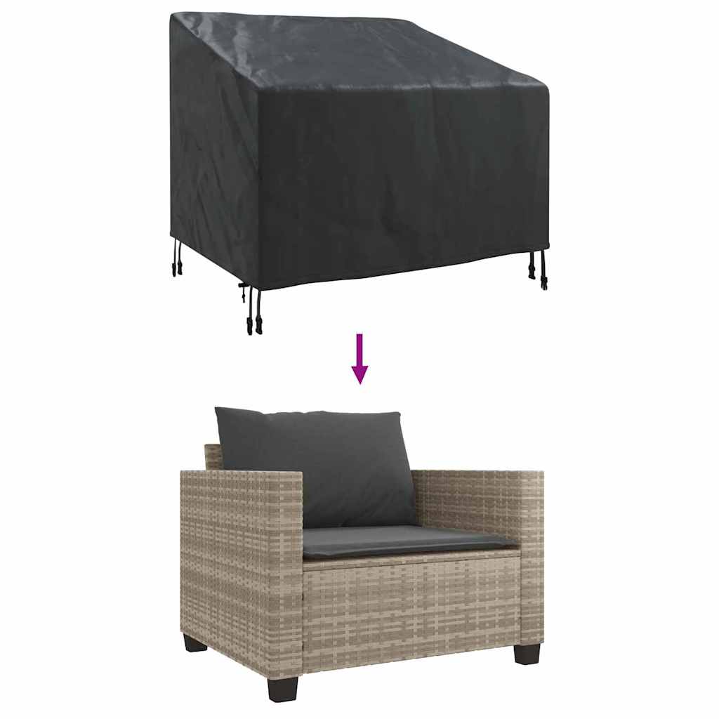 Hage Stoltrekk Svart 96 x 79 x 74 cm 420D Oxford stoff