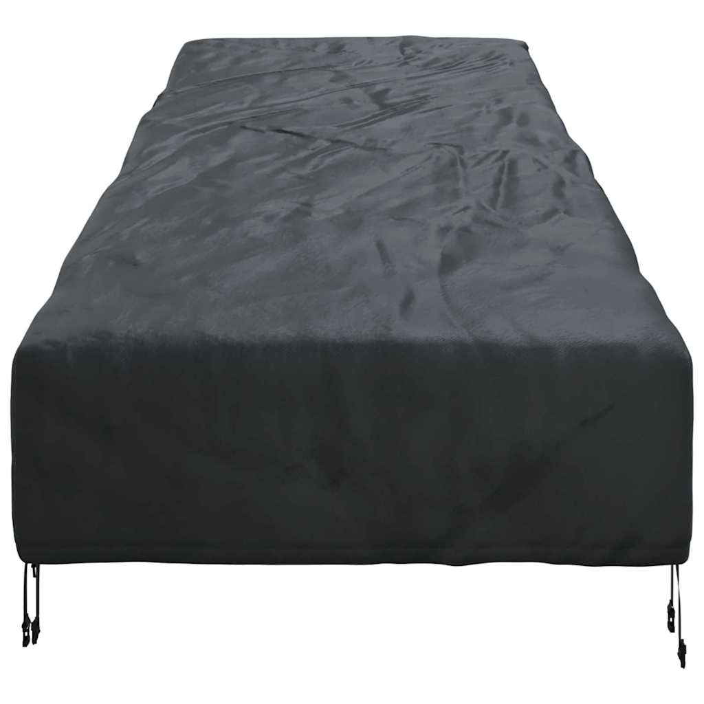 Utemøbelbeskyttelse Svart 203 x 81 x 63 cm 210D Oxford stoff