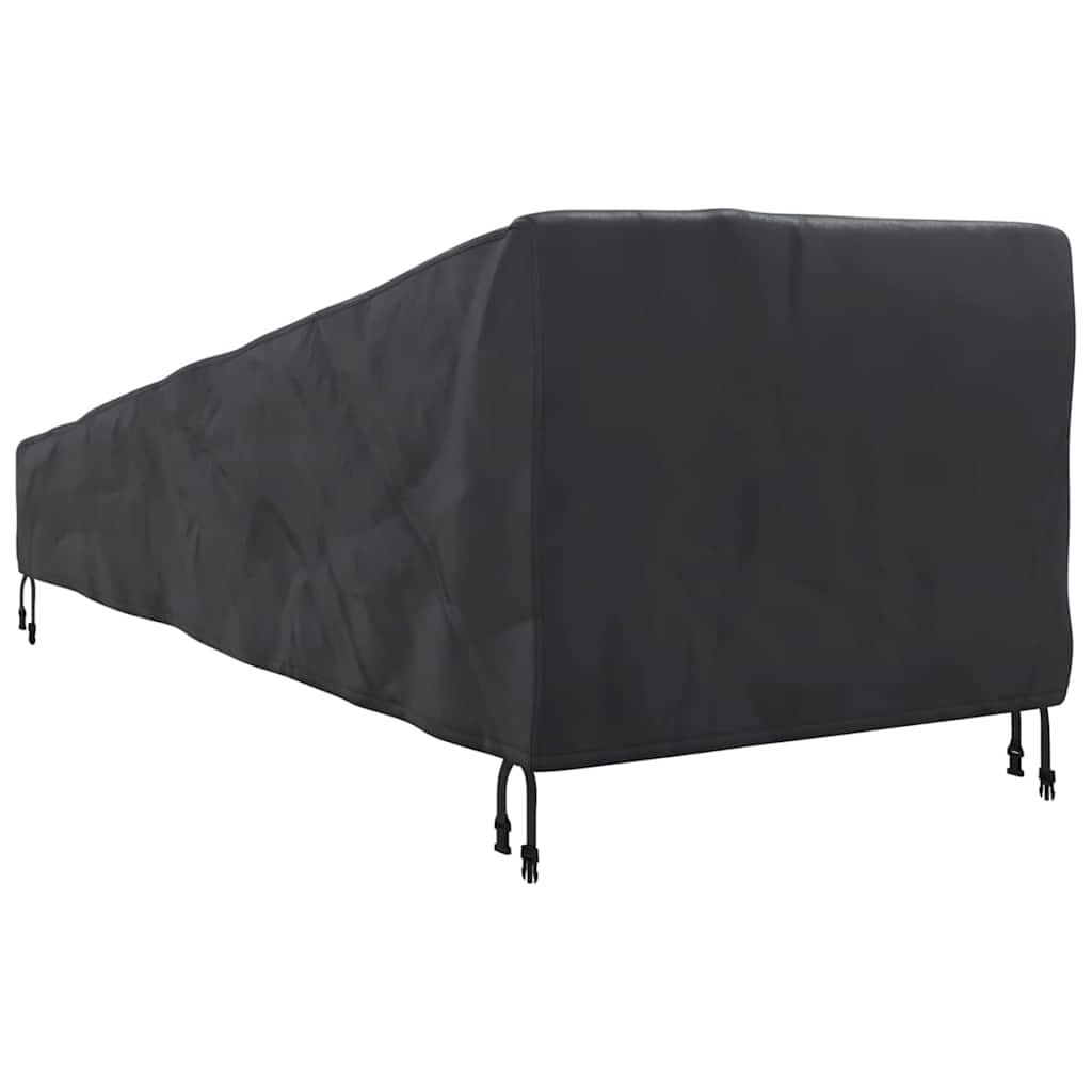 Utemøbelbeskyttelse Svart 203 x 81 x 63 cm 420D Oxford stoff