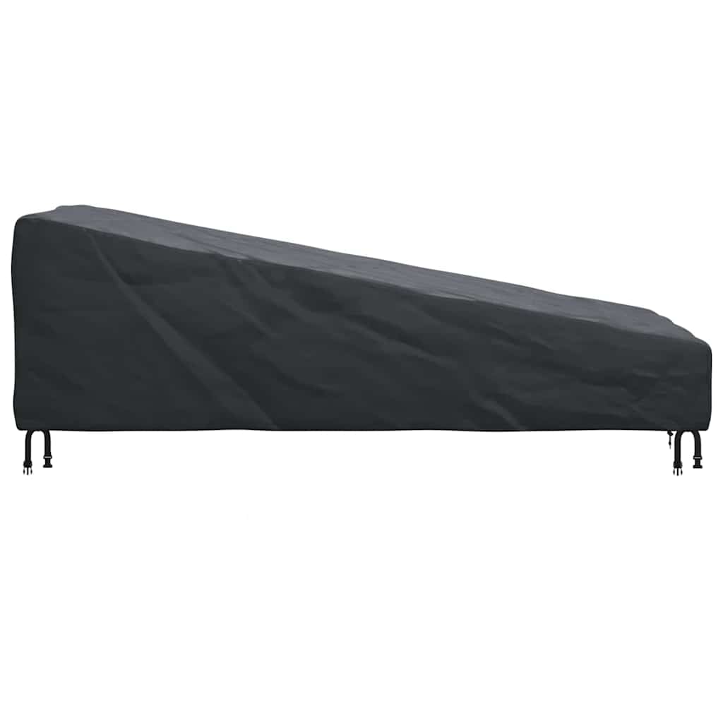 Utemøbelbeskyttelse Svart 203 x 81 x 63 cm 420D Oxford stoff