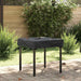 Bordduk Ensfarget Svart 82 x 82 x 15 cm stoff