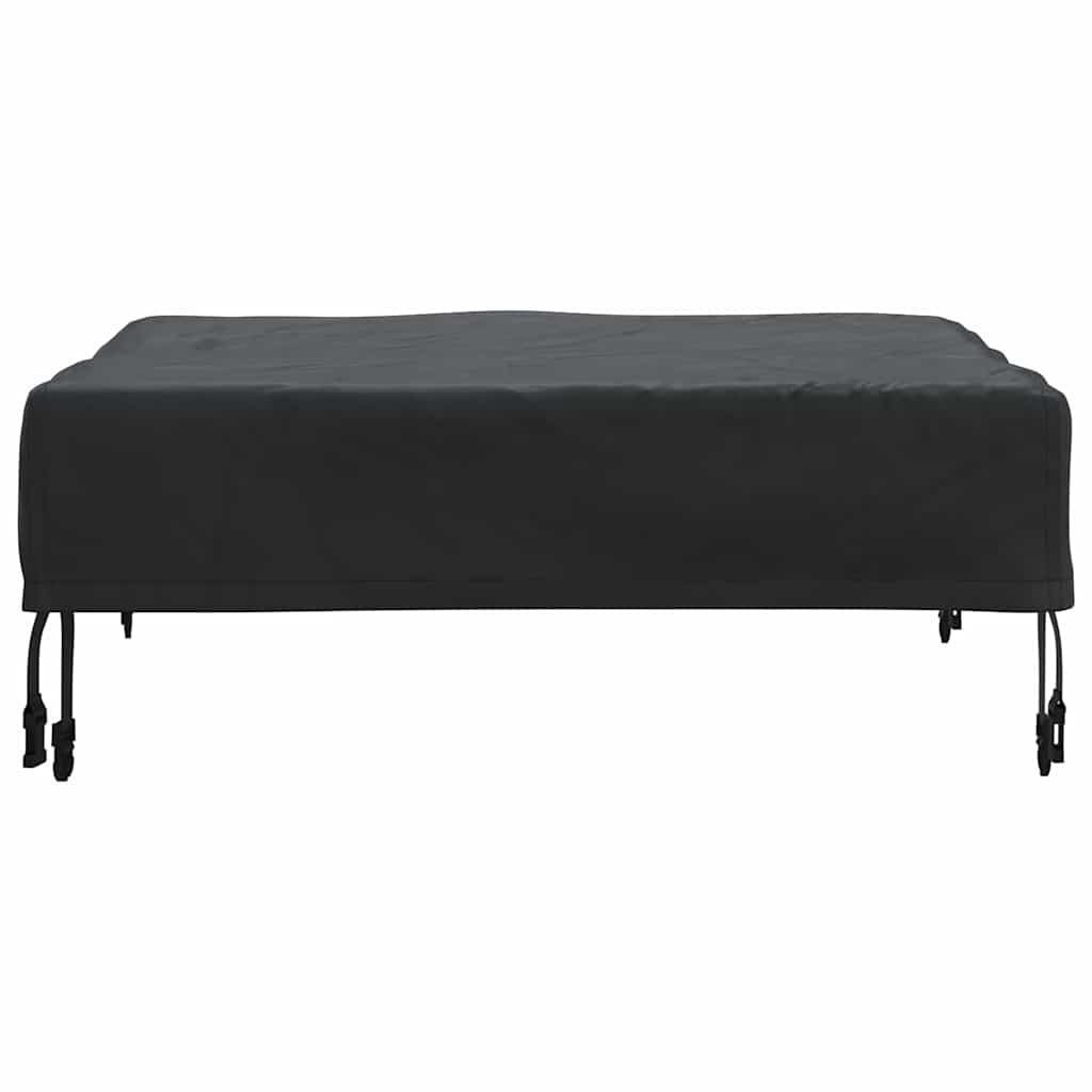 Bordduk Ensfarget Svart 82 x 82 x 15 cm stoff