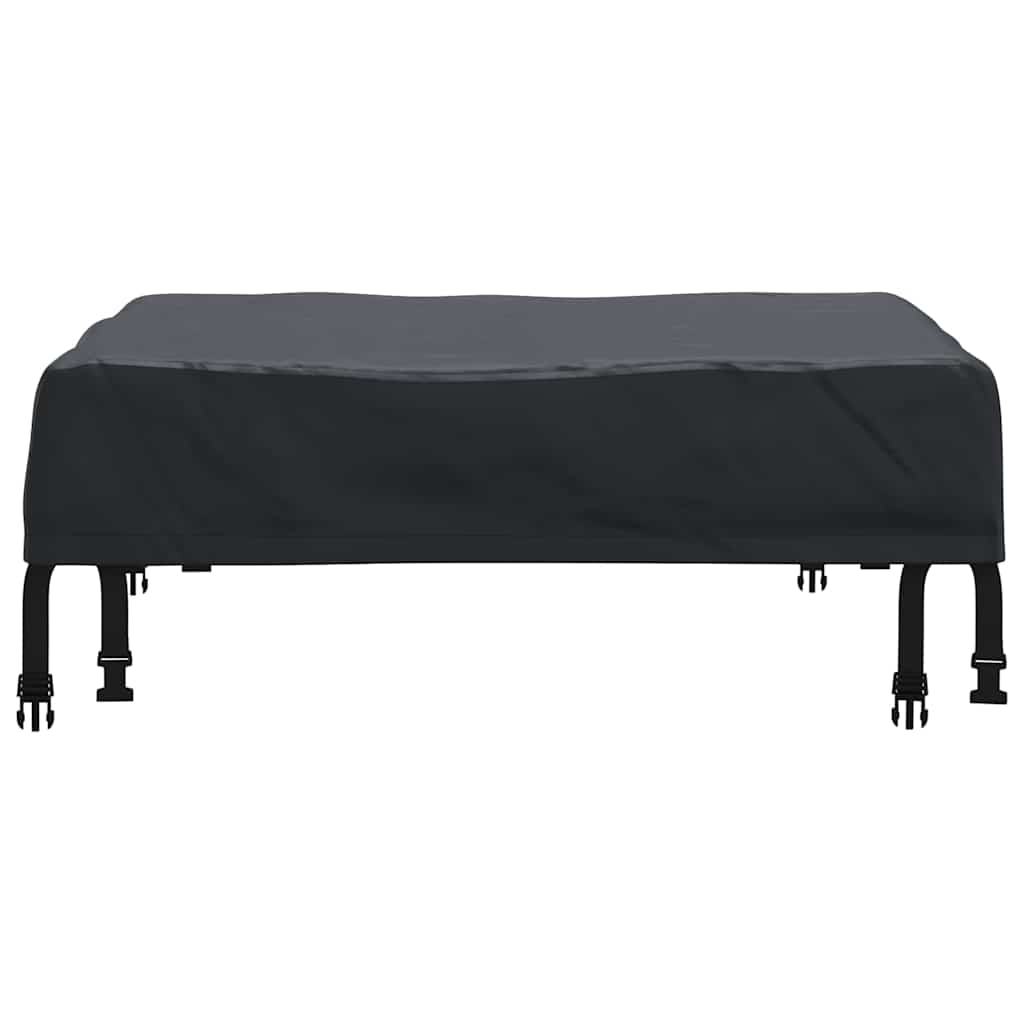Bordduk Ensfarget Svart 82 x 82 x 15 cm stoff