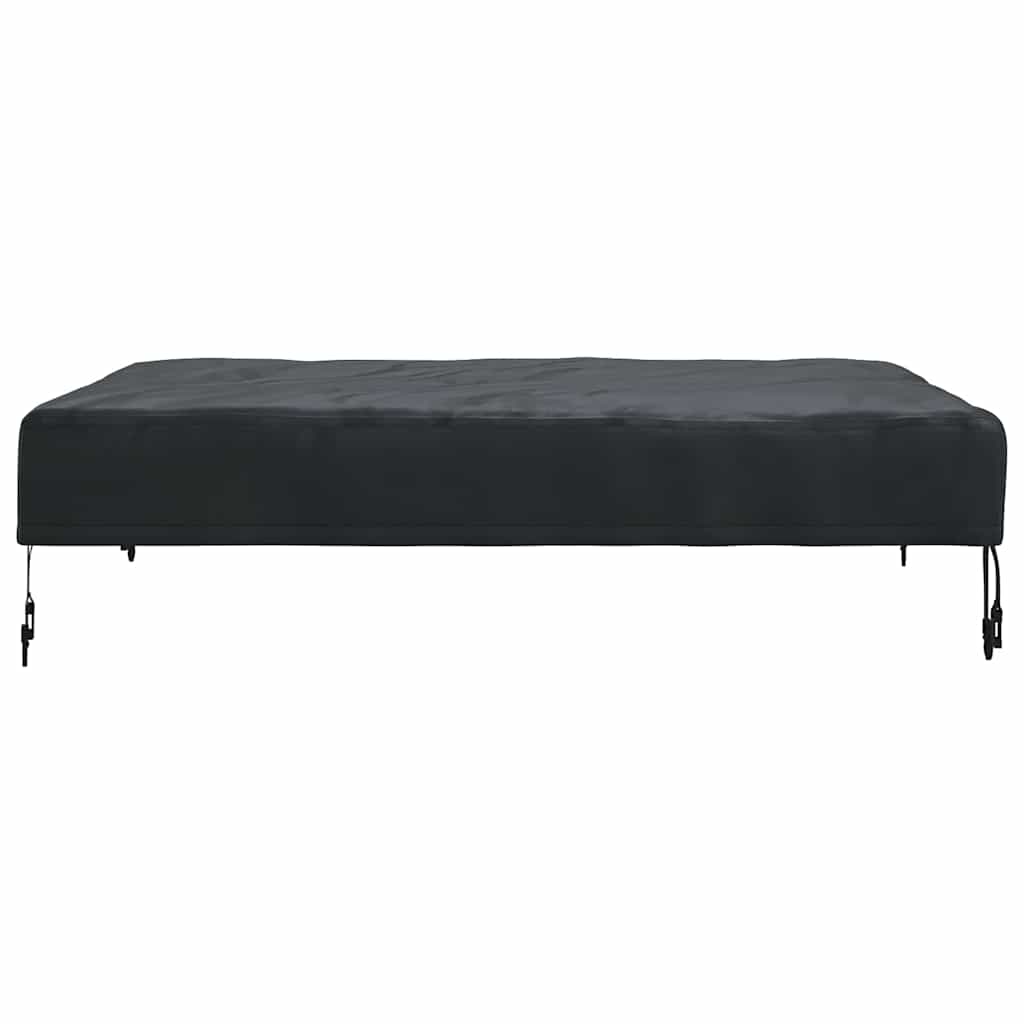 Bordduk Ensfarget Svart 92 x 92 x 15 cm stoff