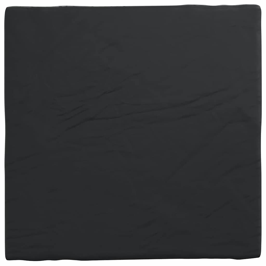Bordduk Ensfarget Svart 122 x 122 x 15 cm stoff