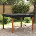 Bordduk Ensfarget Svart 142 x 142 x 15 cm stoff
