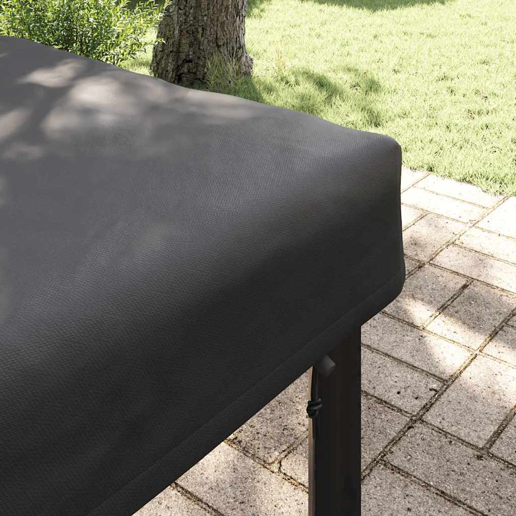 Bordduk Ensfarget Svart 142 x 82 x 15 cm stoff