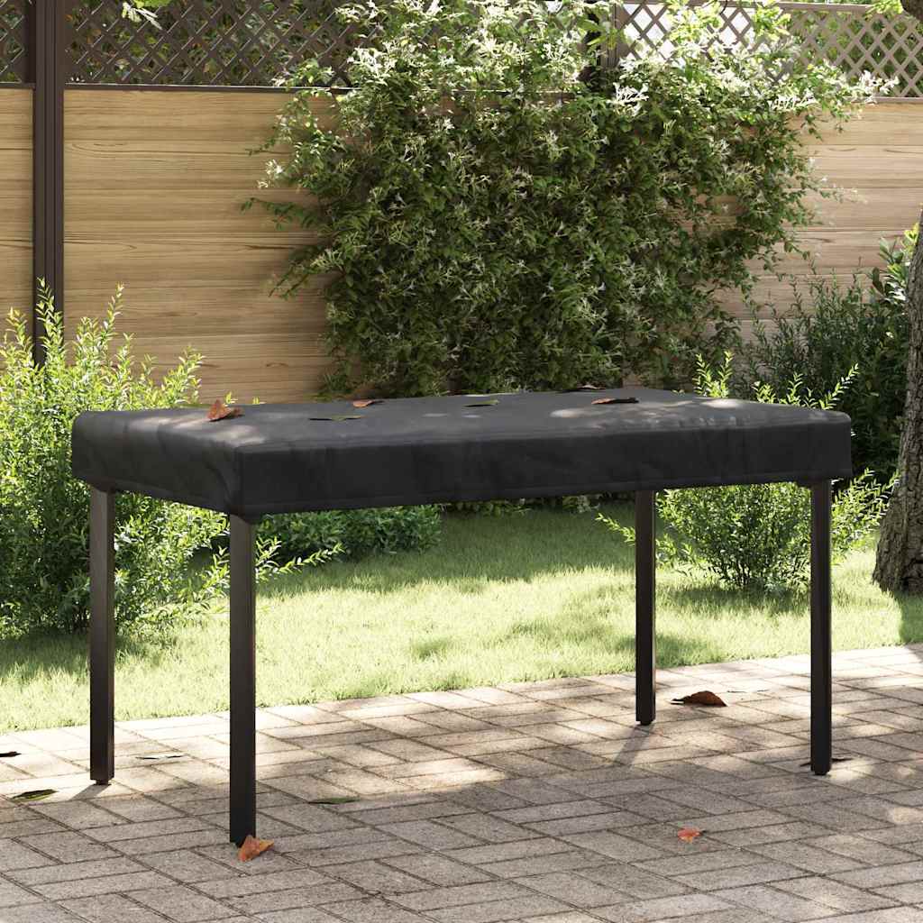 Bordduk Ensfarget Svart 142 x 82 x 15 cm stoff