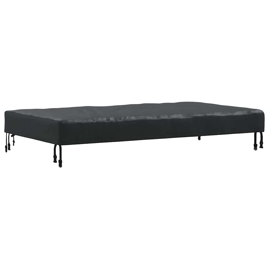 Bordduk Ensfarget Svart 142 x 82 x 15 cm stoff