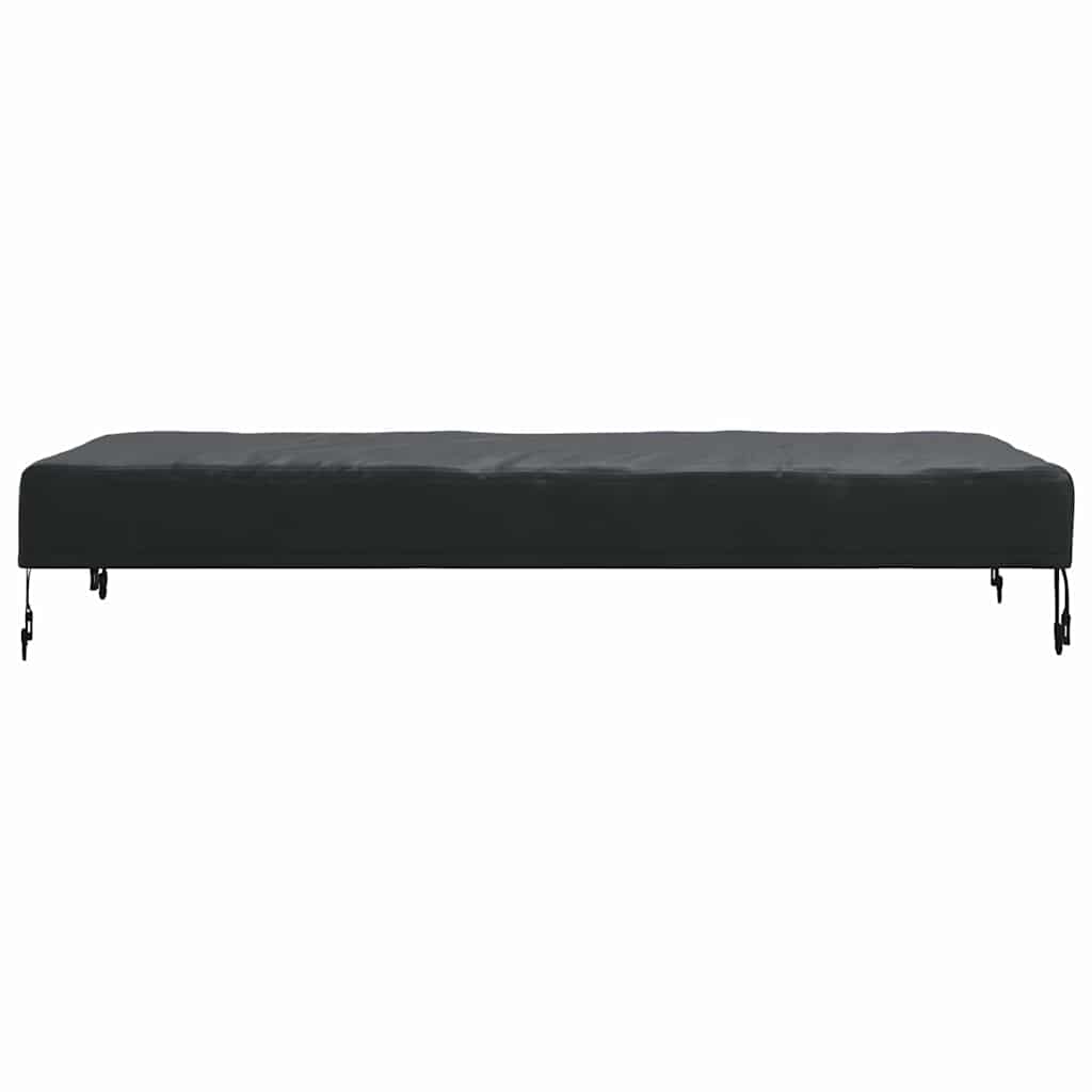 Bordduk Ensfarget Svart 142 x 82 x 15 cm stoff