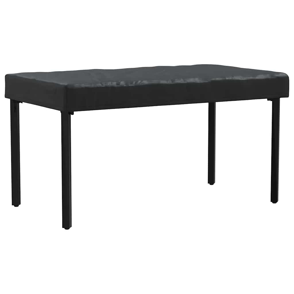 Bordduk Ensfarget Svart 142 x 82 x 15 cm stoff