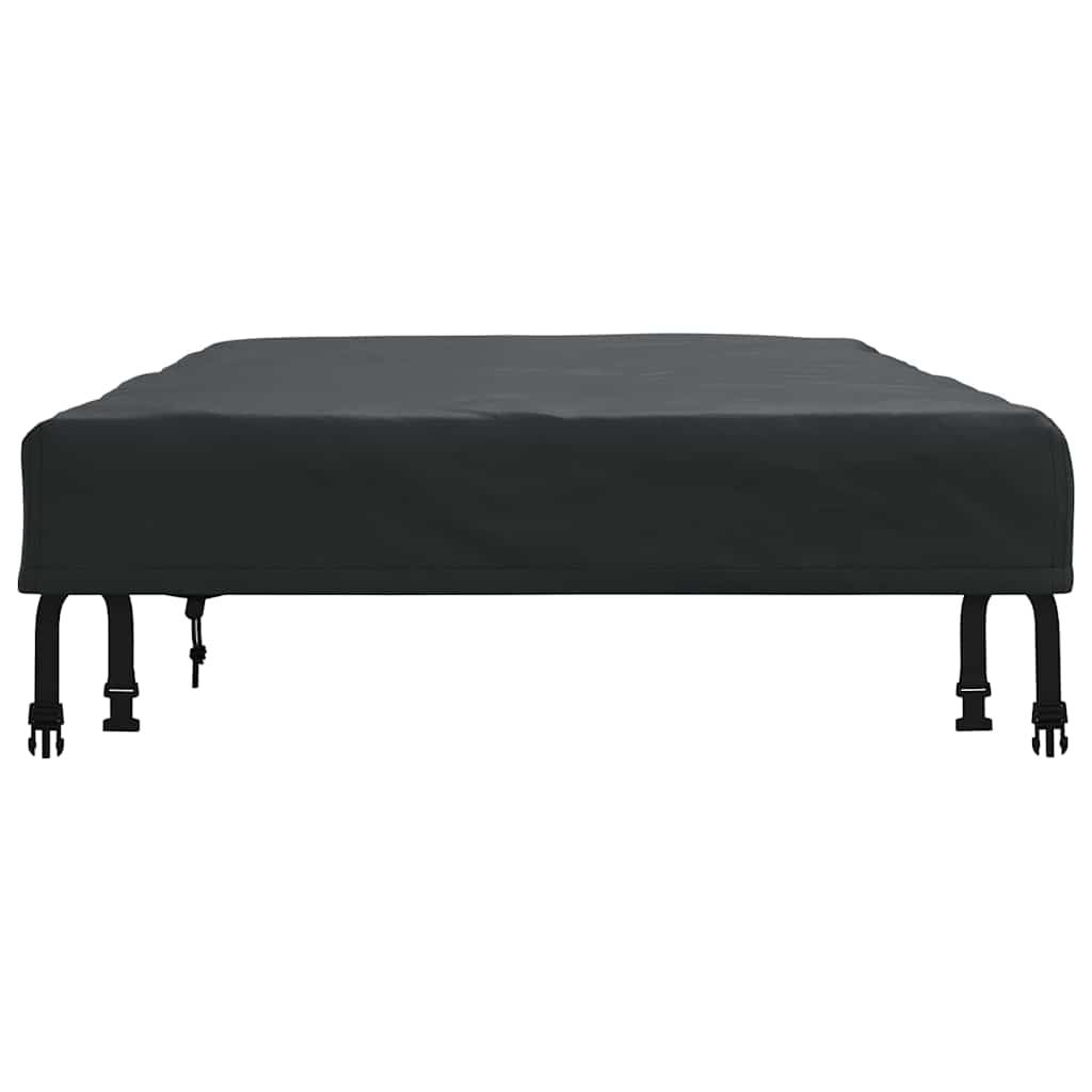 Bordduk Ensfarget Svart 142 x 82 x 15 cm stoff