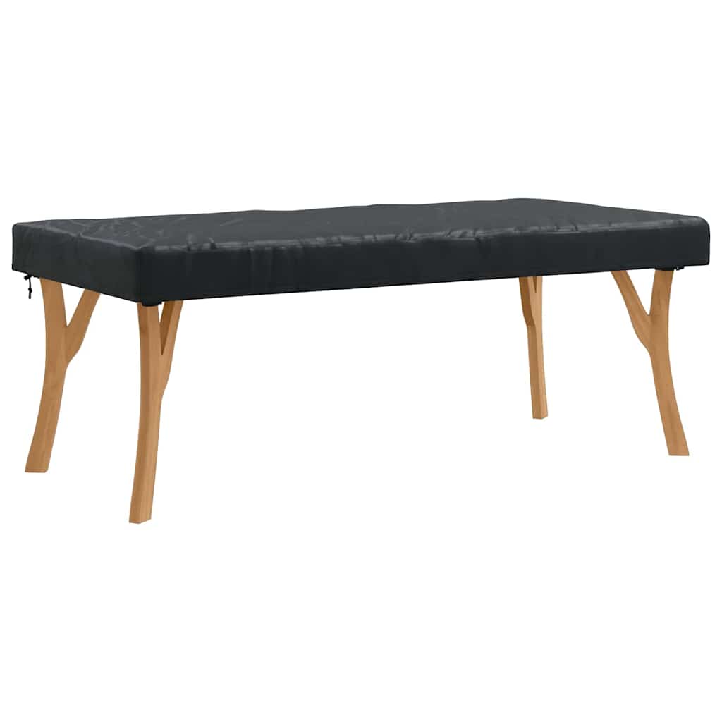 Bordduk Ensfarget Svart 182 x 92 x 15 cm stoff